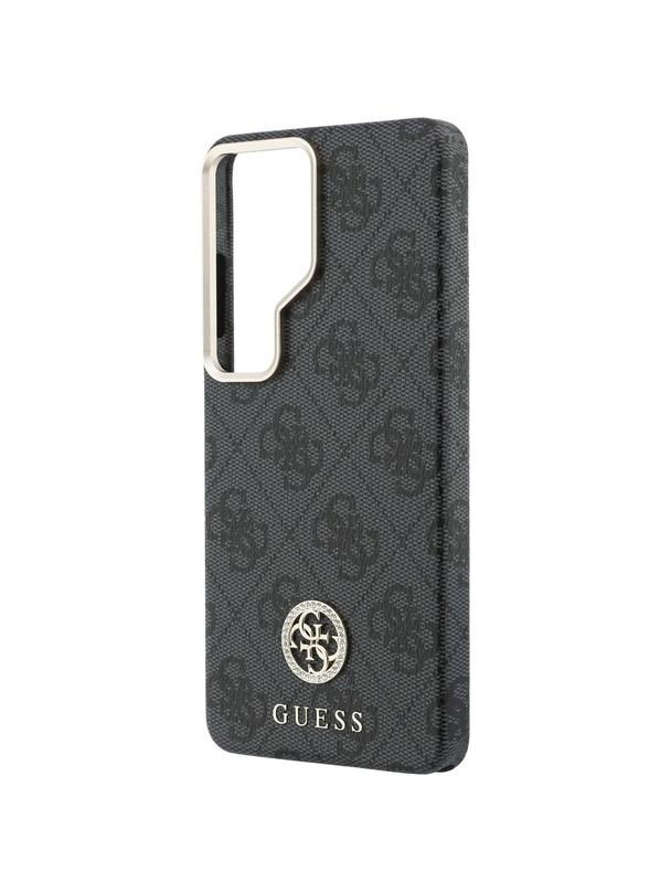 GUESS futerał do SAMSUNG S26 Ultra GUHMS26LP4GRMDEK (4G Rhinestone Round Logo MagSafe) czarny