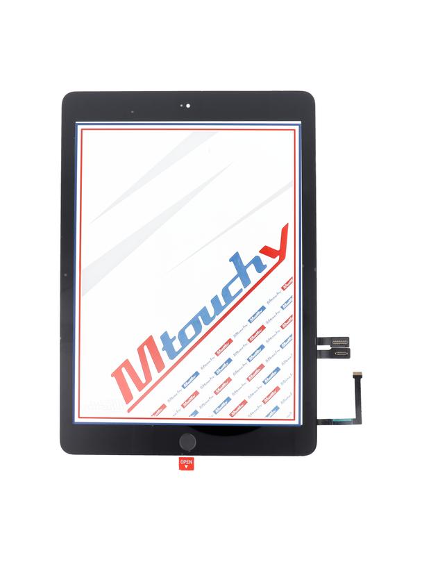 MUSTTBY Ekran dotykowy + taśma klejąca + Home do iPAD 6 (czarny)