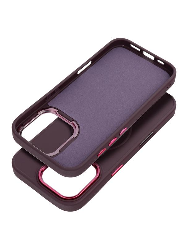 Futerał FRAME MAG COVER kompatybilny z MagSafe do IPHONE 12 fioletowy