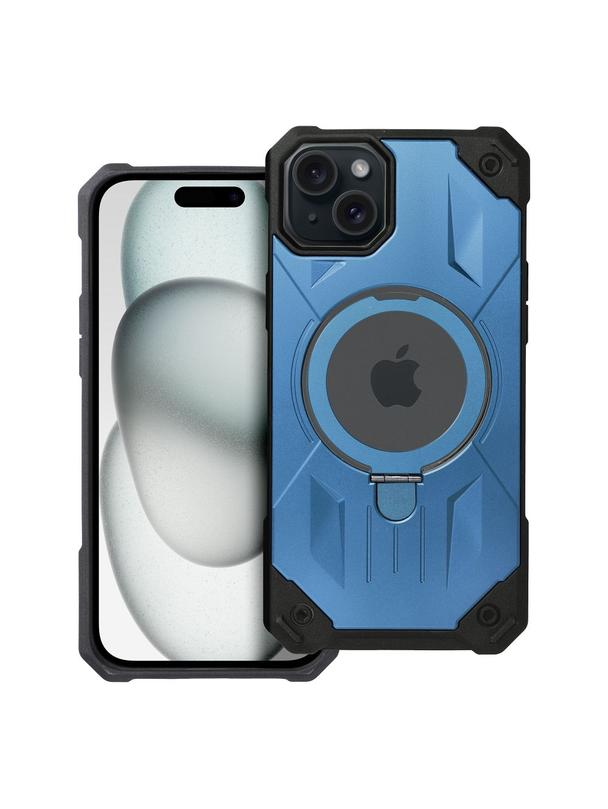 Futerał ARMOR MAG COVER kompatybilny z MagSafe do IPHONE 15 Plus niebieski