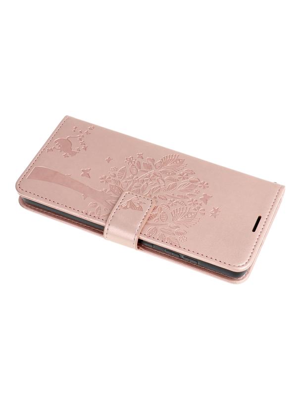 Kabura MEZZO Book do SAMSUNG A55 5G drzewo złoty róż
