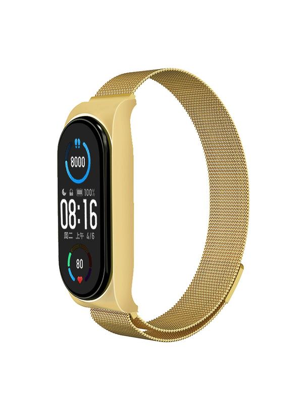 Pasek metalowy METAL do XIAOMI Mi Band 7 złoty (03)