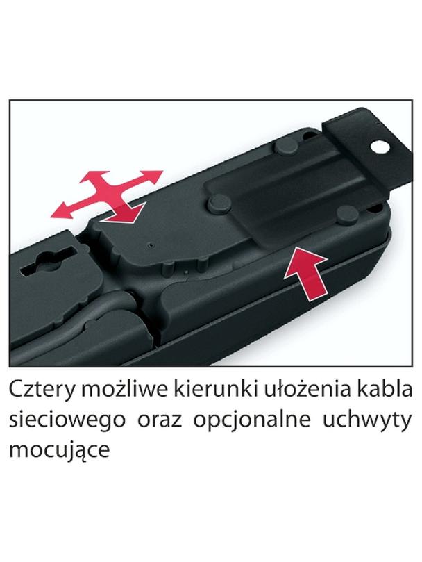 FILTR NAPIĘCIOWY / LISTWA ZASILACJĄCA ACAR F5 czarny 3m