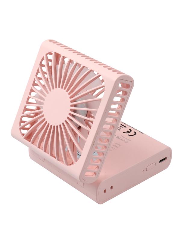 Wentylator / wiatrak przenośny składany F10 różowy
