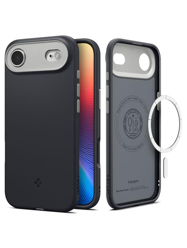 SPIGEN futerał NANO POP MAG kompatybilny z MagSafe do IPHONE 17 Air black sesame
