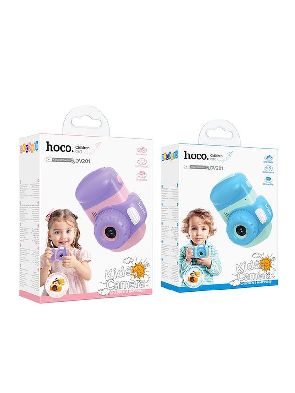 Aparat cyfrowy dla dzieci Hoco 2MP 2,4" Full HD DV201 różowy 0INT
