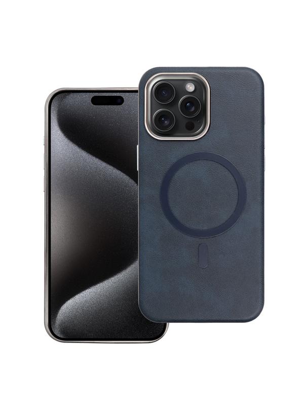 Futerał GENTLEMAN MAG COVER kompatybilny z MagSafe do IPHONE 15 PRO MAX granatowy