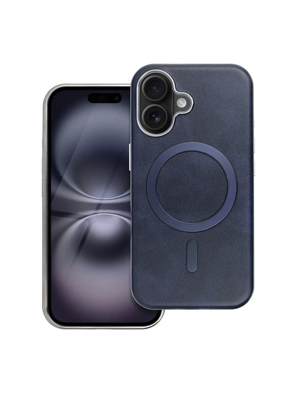 Futerał GENTLEMAN MAG COVER kompatybilny z MagSafe do IPHONE 16 granatowy