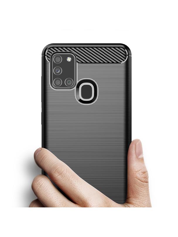 Futerał CARBON do SAMSUNG A21S czarny