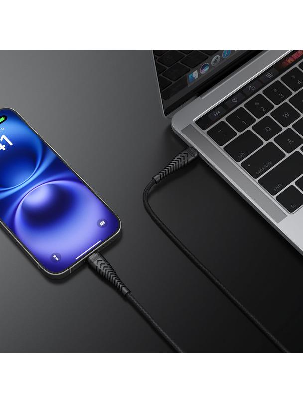 Kabel USB C do USB C VEGER PD 3A 60W 1,2 m V106 czarny