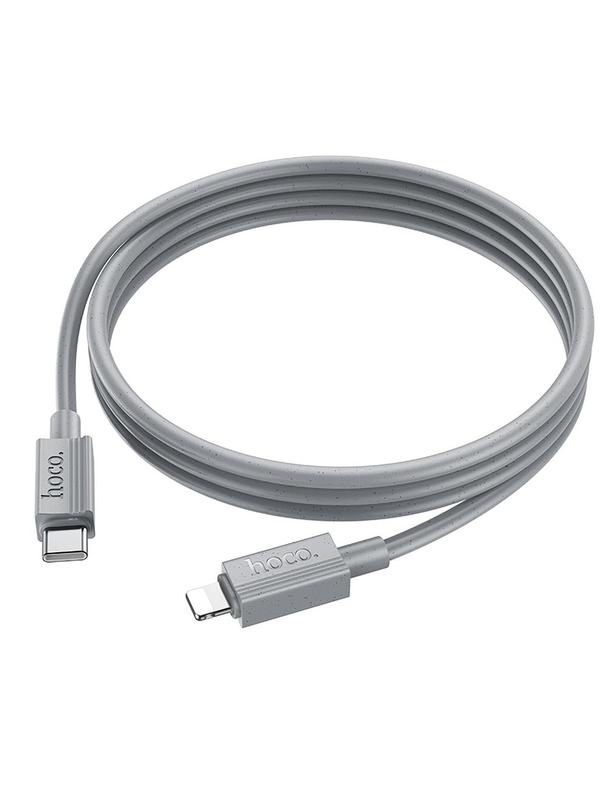 Kabel USB C do Lightning Hoco PD 27W 1 m X107 szary