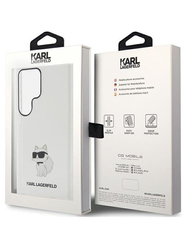KARL LAGERFELD futerał do SAMSUNG S24 Ultra KLHCS24LHNCHTCT (IML NFT CHOUPETTE) transparentny