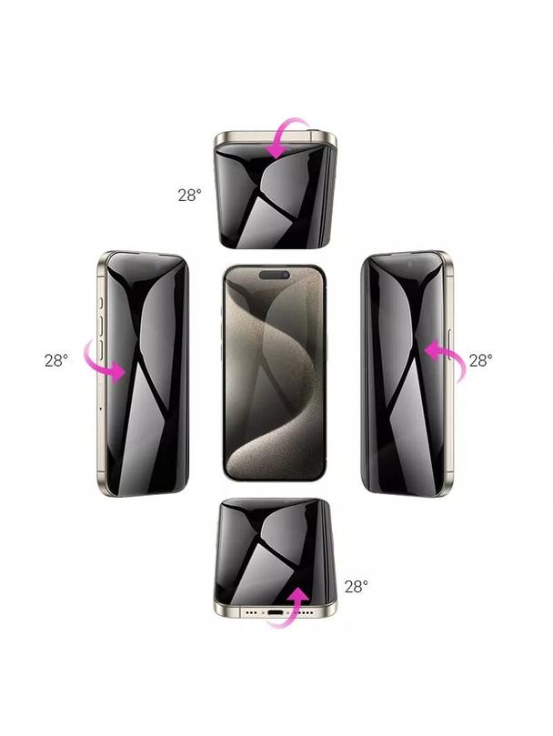Szkło hartowane do iPhone 15 PRO 360-degree privacy Hoco