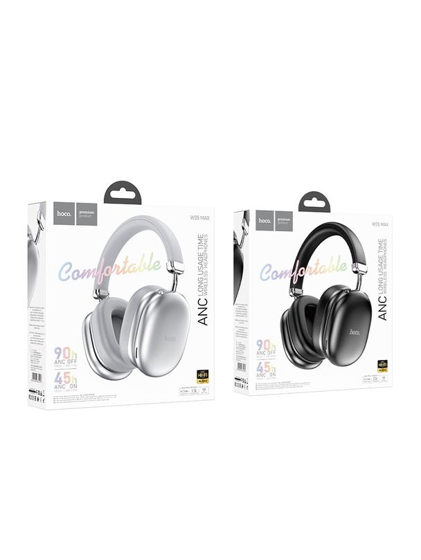 Słuchawki bezprzewodowe nauszne Hoco ANC W35 MAX czarne