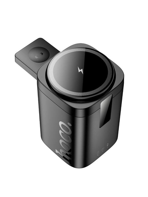 Ładowarka indukcyjna Hoco 3w1 15W kompatybilna z Apple Watch CQ20 czarna