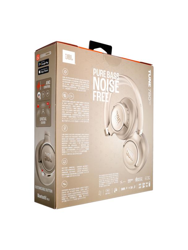 Słuchawki bezprzewodowe nauszne JBL Tune 780NC beżowe