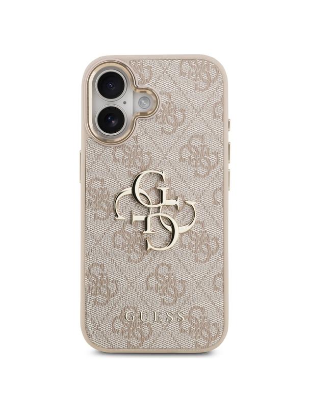GUESS futerał do IPHONE 17 GUHCP17S4GMGCPI (PU W/ Big 4G Classic Logo) złoto różowy