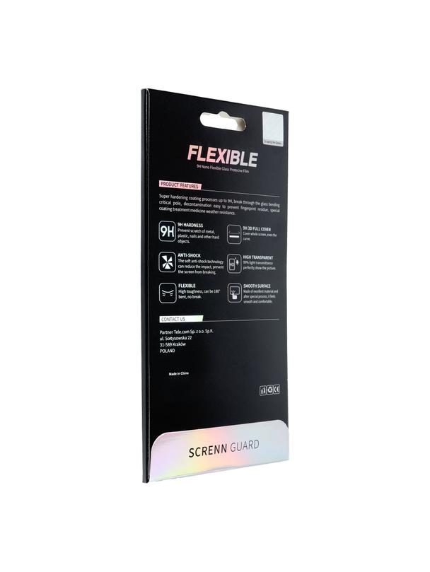 Szkło hybrydowe Bestsuit Flexible 5D Full Glue do iPhone 12 mini czarny