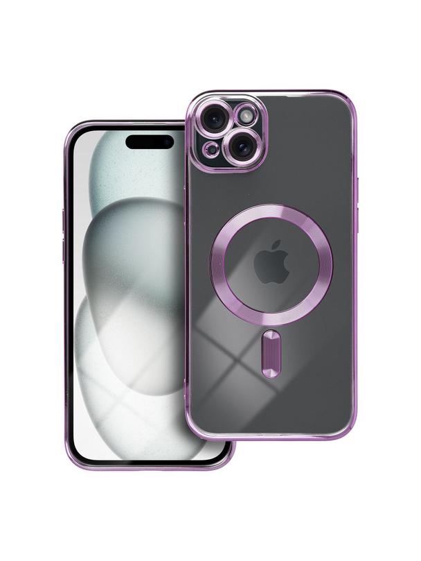 Futerał ELECTRO MAG COVER kompatybilny z MagSafe do IPHONE 15 Plus fioletowy
