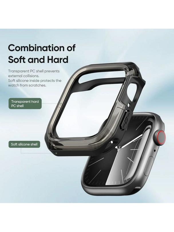 DUX DUCIS futerał TAMO do Apple Watch serii 10 46 mm transparentny z czarnym
