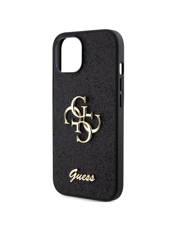 GUESS futerał do IPHONE 15 GUHCP15SHG4SGK (Fixed Glitter Big 4G) czarny