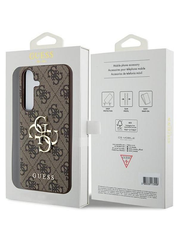 GUESS futerał do SAMSUNG A55 GUHCSA554GMGBR (PU Big 4G Metal Logo) brązowy
