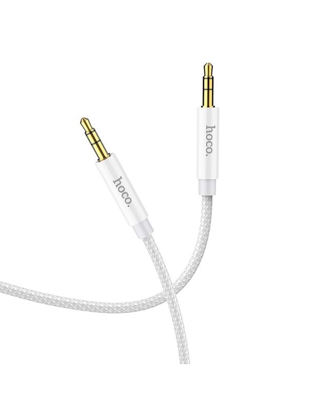 Kabel AUX Jack 3,5 mm do Jack 3,5 mm Hoco 1 m UPA19 srebrny