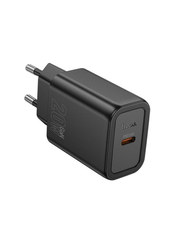 Ładowarka sieciowa do telefonu Hoco USB C QC PD 20W N60 czarna