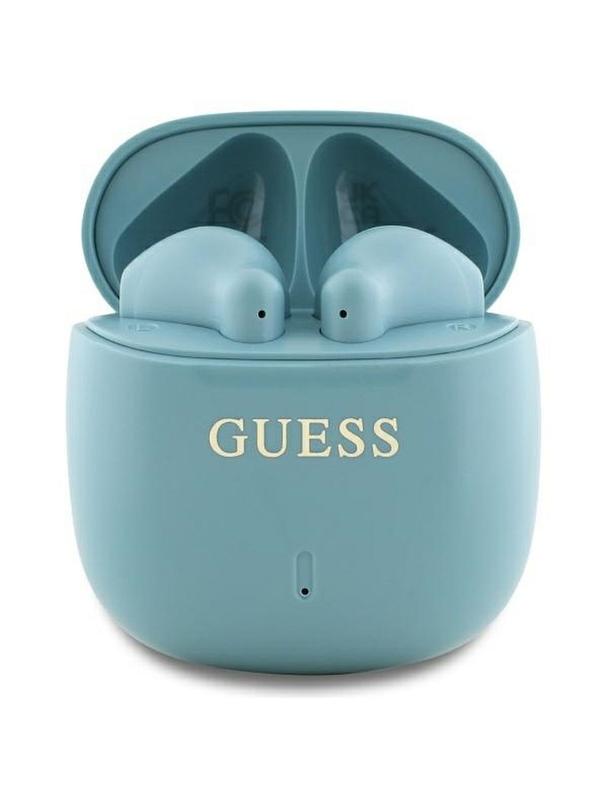 GUESS słuchawki bezprzewodowe bluetooth TWS GUTWSJ14ESGQ (Printed Classic Logo) turkusowe