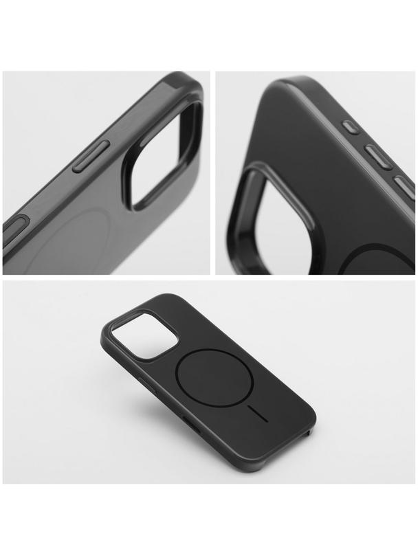 Glossy Mag Cover kompatybilny z MagSafe pasuje do IPHONE 17 czarny