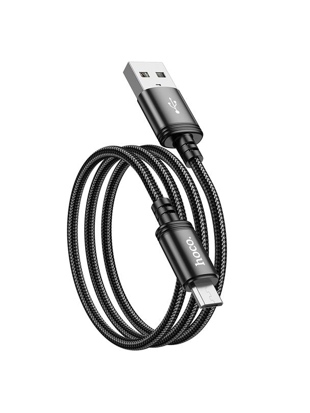 Kabel USB A do Micro USB Hoco 2,4A 1 m X89 czarny