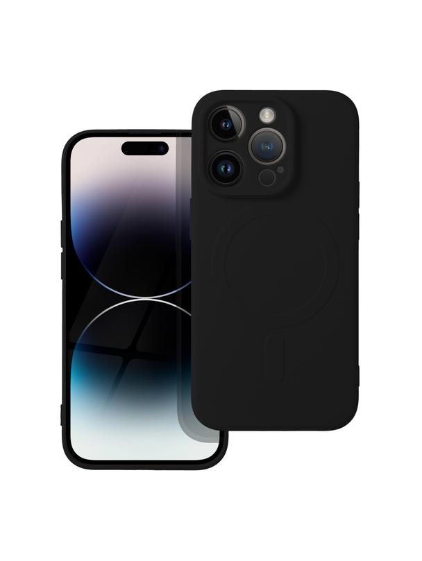 Futerał SILICONE MAG COVER kompatybilny z MagSafe do IPHONE 14 Pro czarny