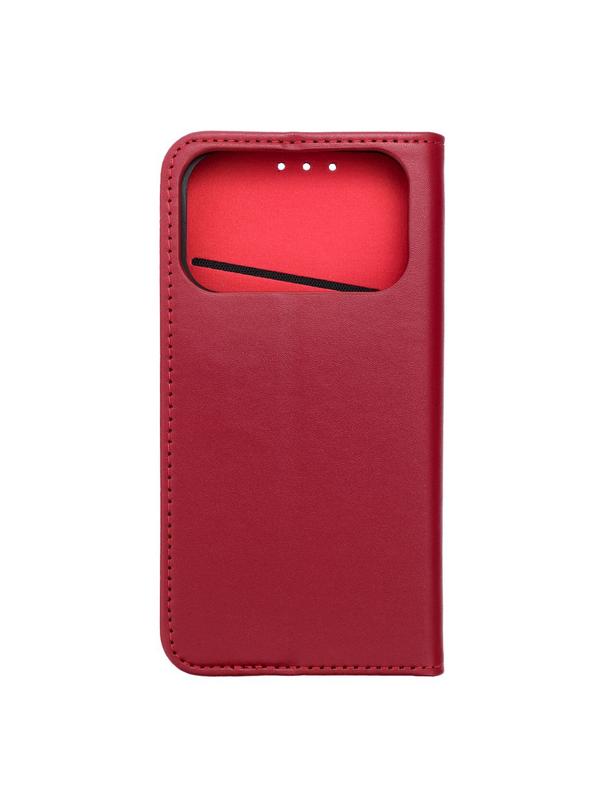 Kabura SMART PRO Book skórzana do IPHONE 17 Pro bordowy