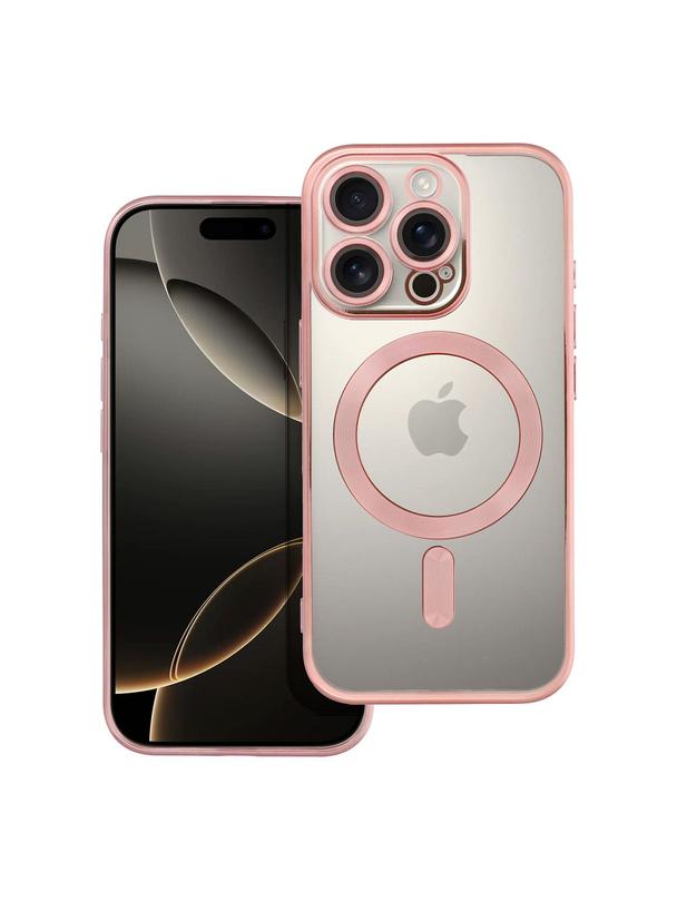 Futerał ELECTRO MAG COVER kompatybilny z MagSafe do IPHONE 16 Pro złoty róż