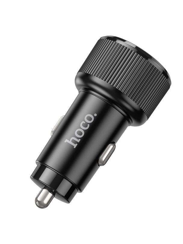 Ładowarka samochodowa Hoco 2 x USB C QC PD 50W NZ14B czarna