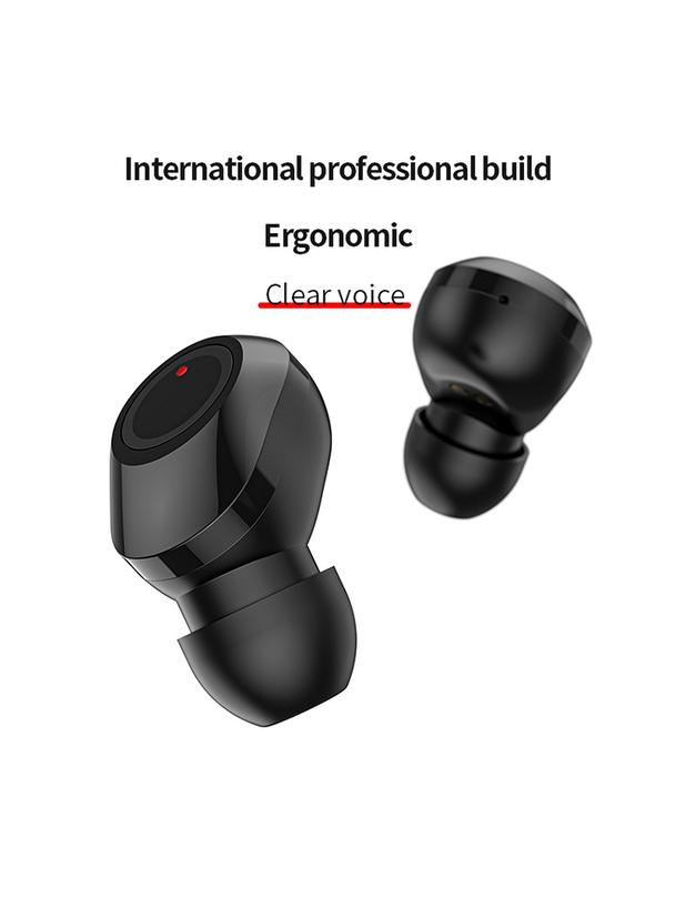 Słuchawki bezprzewodowe bluetooth TWS + stacja dokująca M9 czarne
