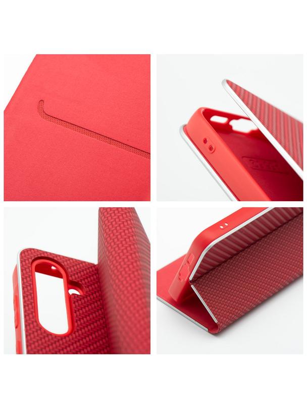 Kabura LUNA Book Carbon do XIAOMI Redmi Note 13 5G czerwony