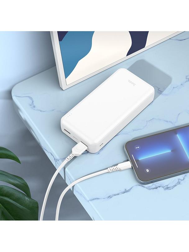 Powerbank Hoco 20000 mAh 2,1A J100A biały