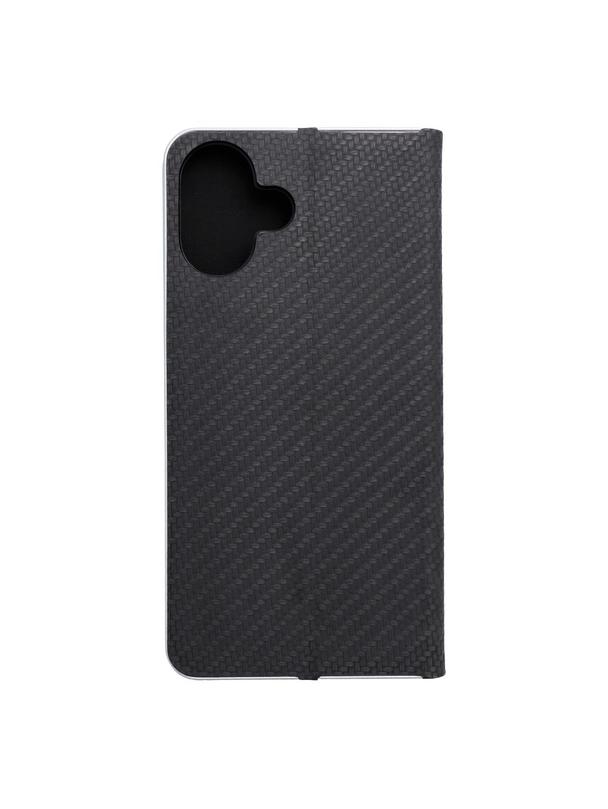 Kabura LUNA Book Carbon do IPHONE 16 Plus czarny