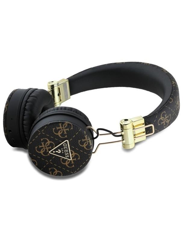 GUESS słuchawki bezprzewodowe bluetooth nagłowne ENC GUBH70E4PTMK (PU 4G Triangle Round Shape) czarne