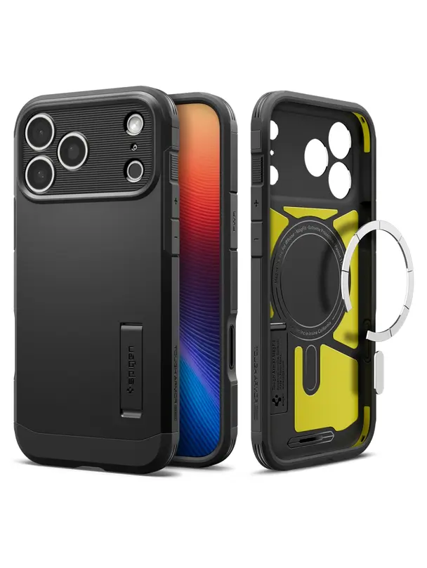 SPIGEN futerał TOUGH ARMOR MAG kompatybilny z MagSafe do IPHONE 17 Pro black