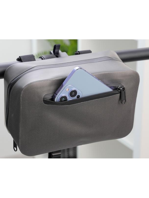 Torba na rower / hulajnogę na kierownicę wodoodporna z zamkiem FSBFB-674 niebieska