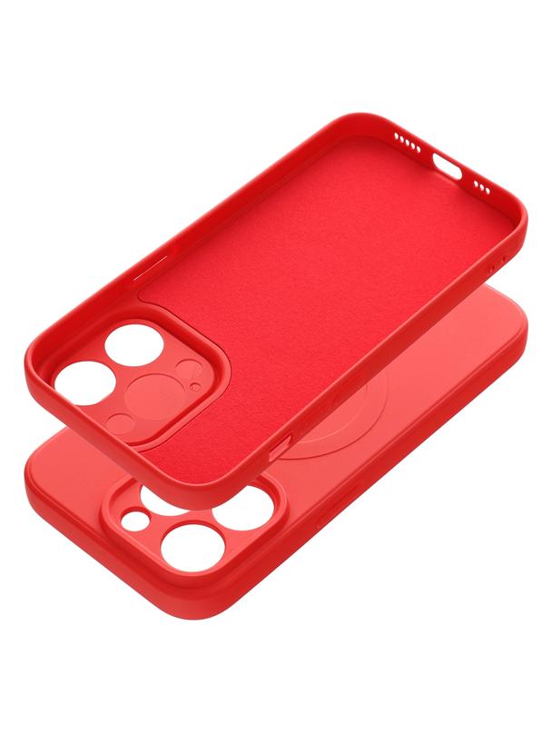 Futerał SILICONE MAG COVER kompatybilny z MagSafe do IPHONE 14 Pro czerwony