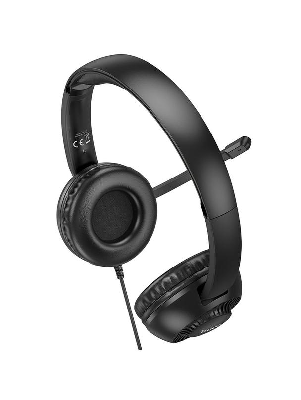 Słuchawki przewodowe nauszne Jack 3,5 mm Hoco W112 czarne