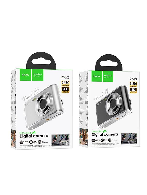 Aparat cyfrowy Hoco 13MP 2,8" 4K DV203 biały