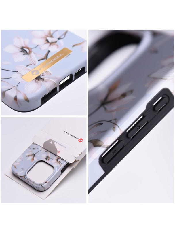 Etui na iPhone 14 Forcell F-Protect Mirage zgodny z MagSafe spring flowers