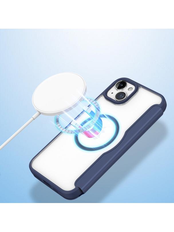 DUX DUCIS kabura SKIN X PRO kompatybilna z MagSafe do IPHONE 15 Plus niebieska