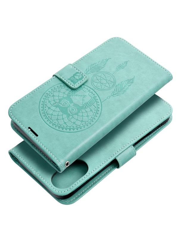 Kabura MEZZO Book do IPHONE 16 Plus łapacz snów zielony