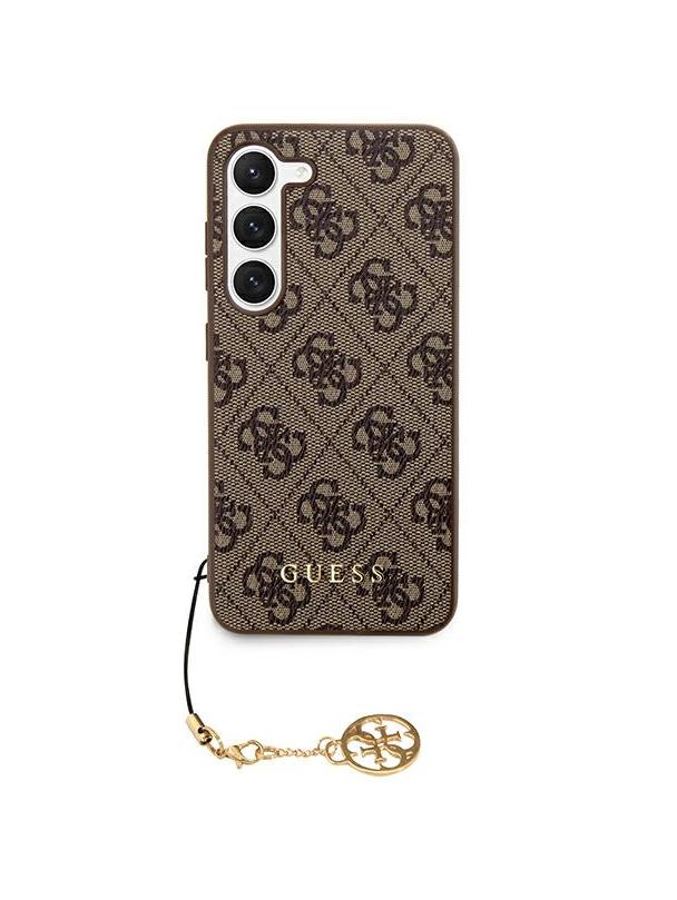 GUESS futerał do SAMSUNG S24 GUHCS24SGF4GBR (4G Charm) brązowy