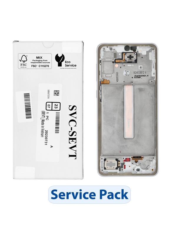 ServicePack Wyświetlacz LCD SAMSUNG A33 5G A336B GH82-28143B  White